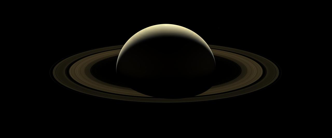 Cassini view of Saturn’s rings showing the Cassini Division